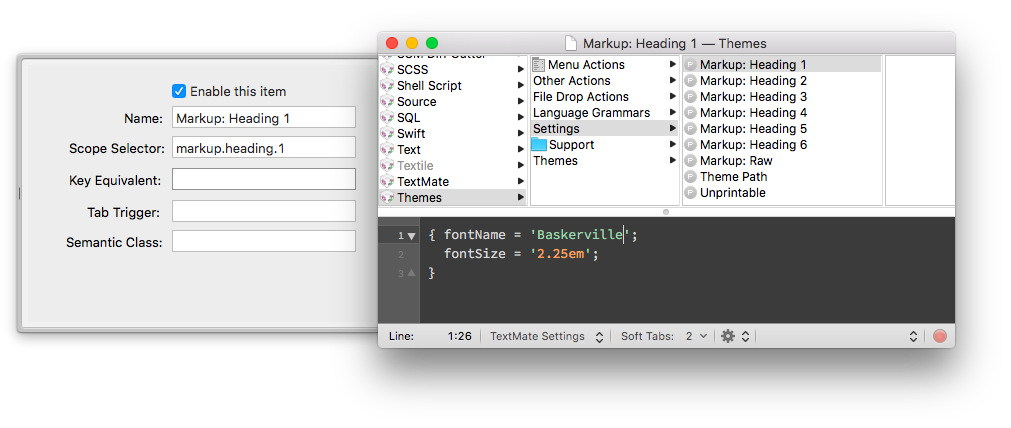 TextMate's Theme Bundle